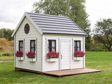 Arctic Auk Wooden Playhouse 8x8